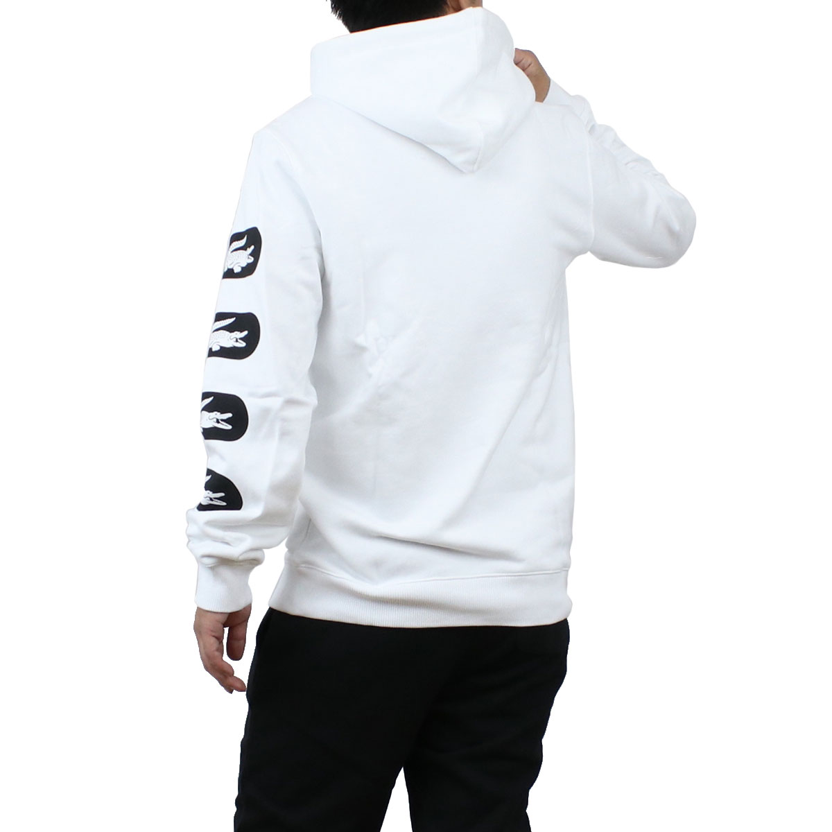 ラコステ LACOSTE メンズ−パーカー ブランド SH6903　001 BLANC ホワイト系 apparel-01