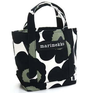 【21AW新作】マリメッコ marimekko トートバッグ Pieni Unikko ピエニ ウニッコ 48294　030 ブラック ホワイト系 bos-47 bag-01