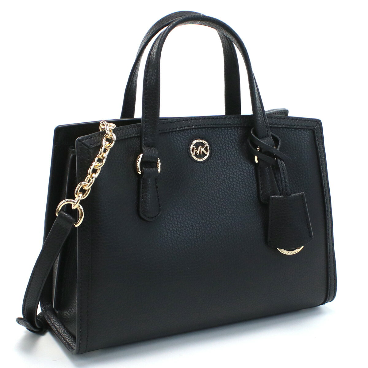 マイケルコース ハンドバッグ マイケルコース MICHAEL KORS CHANTAL ハンドバッグ 2WAY ショルダー 30F2G7CM1T　LEATHER　001 BLACK ブラック bag-01 フォーマルバッグ new-01