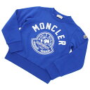 【大人もOK】モンクレール MONCLER キッズ　スウェット ブランド 8G00002 FELPA MANICHE L　899PS　711 ブルー系　kb-01 apparel-01