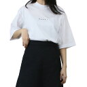 マルニ MARNI レディース ロゴTシャツ ブランド オーバーサイズ THJE0263P1 USCS87 LOW01 ホワイト系 apparel-01 ts-01 母の日