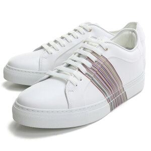 ポール・スミス Paul Smith メンズスニーカー 白スニーカー ブランドスニーカー M1SBAS59　ATRI　01 WHITE ホワイト系 shoes-01