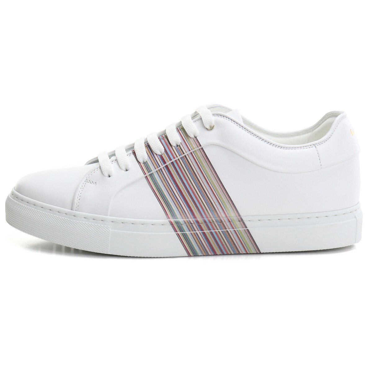 ポール・スミス Paul Smith メンズスニーカー 白スニーカー ブランドスニーカー M1SBAS59　ATRI　01 WHITE ホワイト系 shoes-01