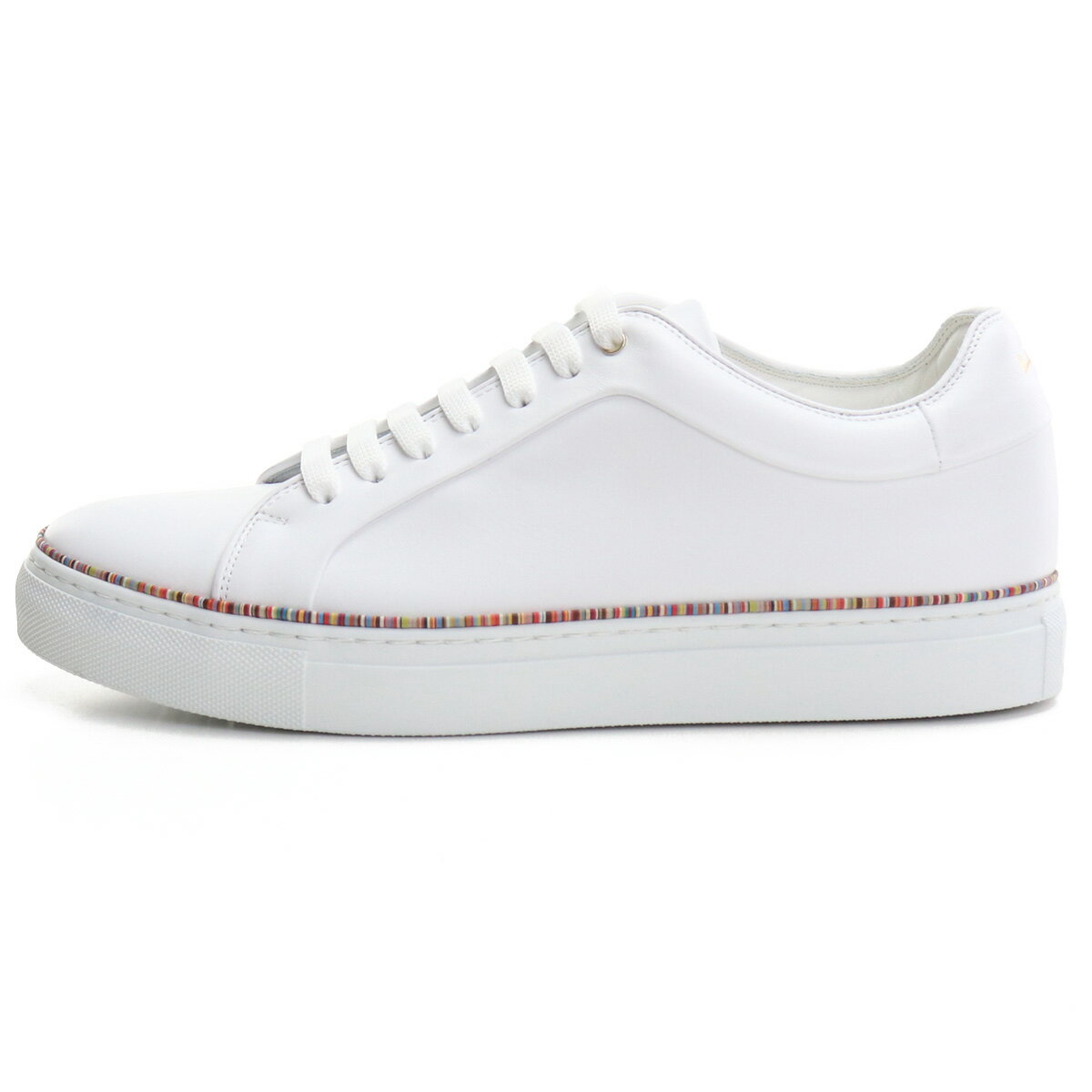 ポール・スミス Paul Smith メンズスニーカー 白スニーカー ブランドスニーカー M1SBAS74　ETRI　01 WHITE ホワイト系 shoes-01