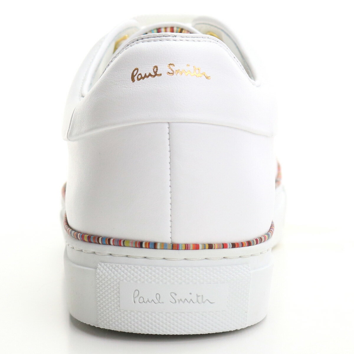 ポール・スミス Paul Smith メンズスニーカー 白スニーカー ブランドスニーカー M1SBAS74　ETRI　01 WHITE ホワイト系 shoes-01