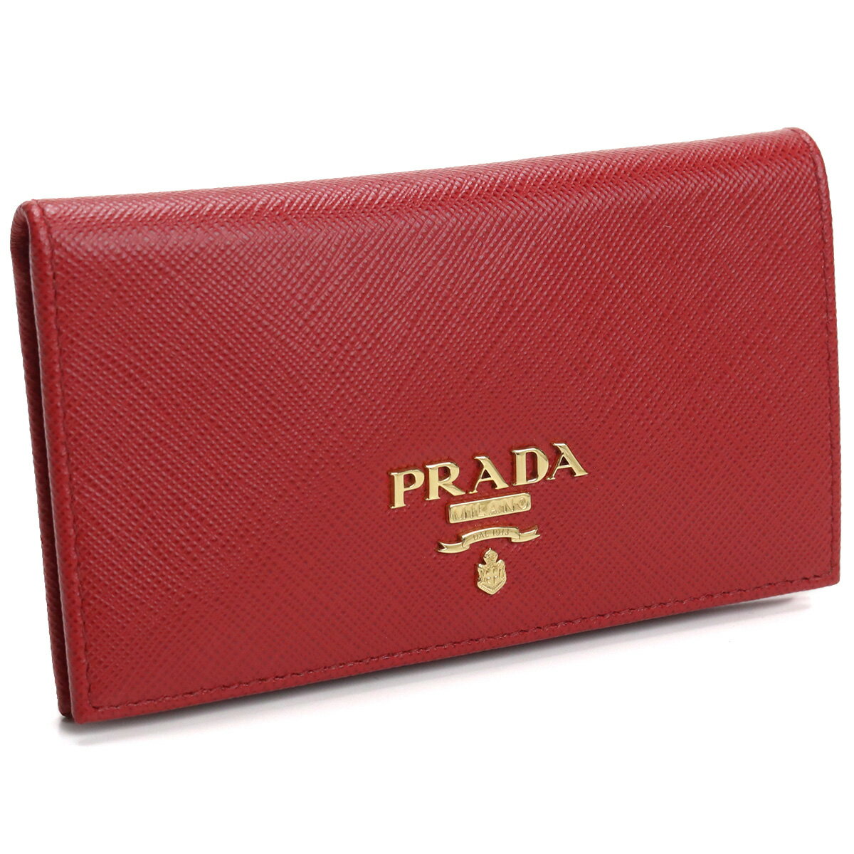 プラダ PRADA 2つ折り財布 ブランド 財布 コンパクト財布 1MV020　QWA　F068Z FUOCO レッド系 gsw-2 mini-01