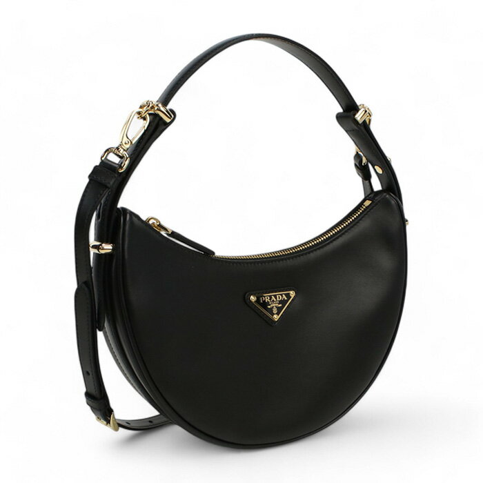プラダ PRADA アーケ レザー ショルダーバッグ トライアングルロゴ 1BC194　ASK V OOO　F0002 NERO bag-01のサムネイル