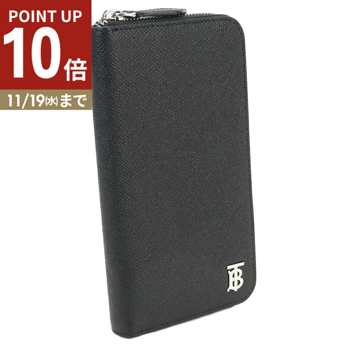 バーバリー BURBERRY 長財布ラウンドファスナー ブランド メンズ 8062696　A1189 BLACK ブラック wallet-01