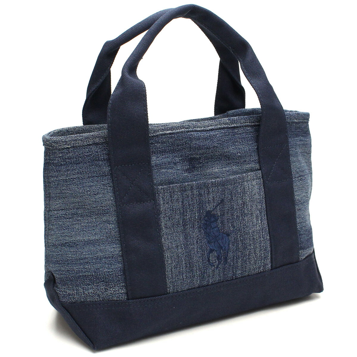 ラルフローレン (RALPH LAUREN) SCHOOL TOTE SMALL II ポニー刺繍 スクールトート トートバッグ 950275A DENIM/NAVY ネイビー トートバック tote BAG レディース ladies ハニー】ズ 　新品 ブランドバッグ