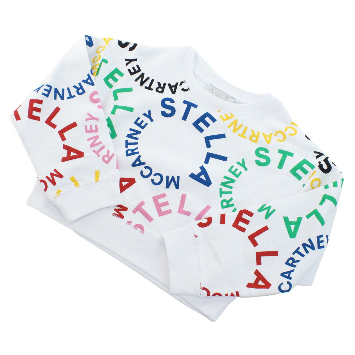 ステラマッカートニー STELLA MCCARTNEY キッズ ロゴスウェット ブランド TT4C30 Z1333 100MC ホワイト系 マルチカラー kb-01