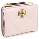 トリーバーチ ミニ財布 レディース トリーバーチ TORY BURCH KIRA 二折財布小銭入付き　ブランド 154990　651 ROSE SALT ピンク系　wallet-01　mini-01 母の日