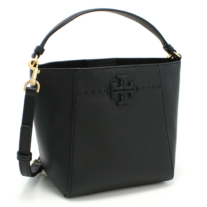 トリーバーチ ハンドバッグ トリーバーチ TORY BURCH MCGRAW ハンドバッグ ブランド バケットバッグ 74956　001 BLACK ブラック bag-01