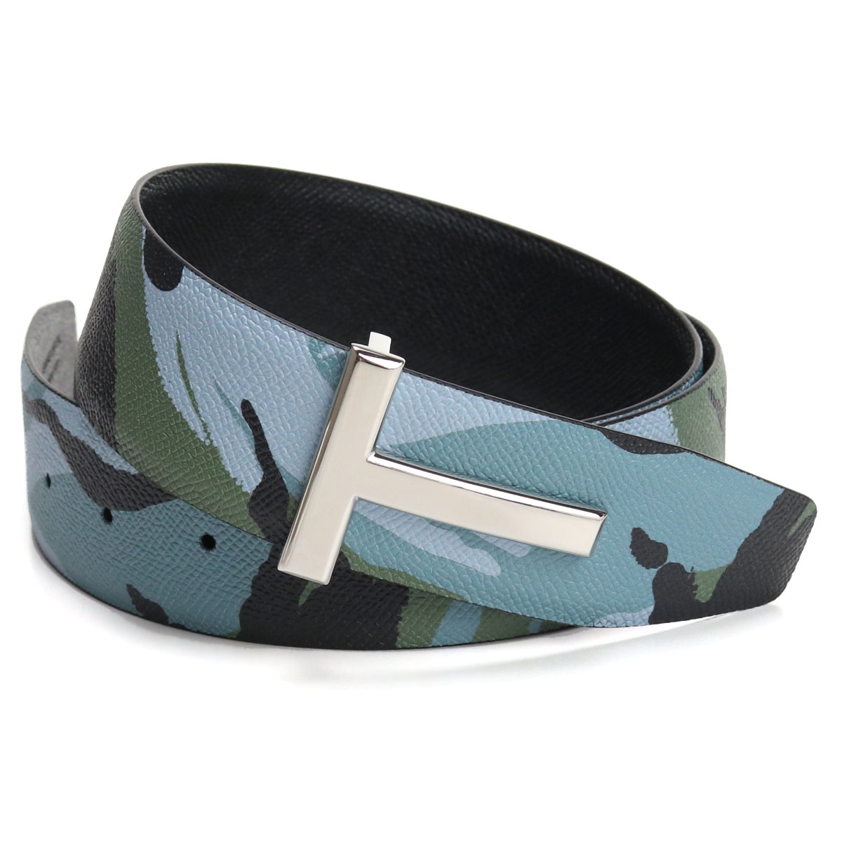 トムフォード トム フォード TOM FORD メンズベルト ブランド ベルト TB178P ICL042 C5919 BLUE CAMOUFLAGE-BLA ブラック belt-01 父の日