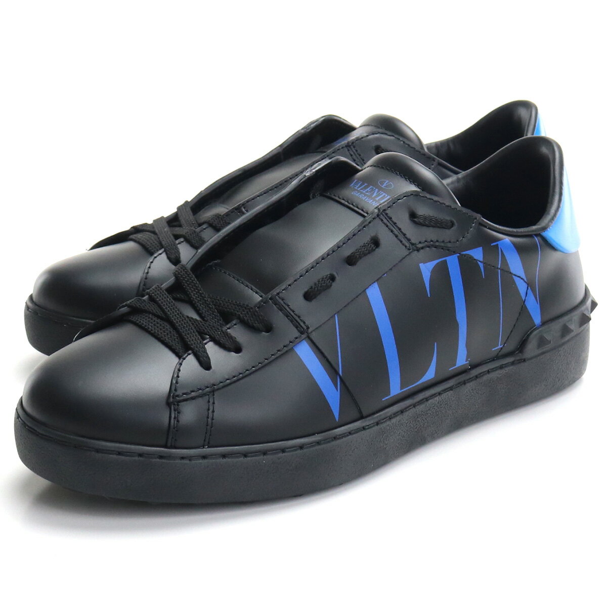 ヴァレンティノ VALENTINO メンズ ロゴ スニーカー ローカット UY2S0830 NHN KP8 ブラック ブルー系 shoes-01 メンズ 父の日