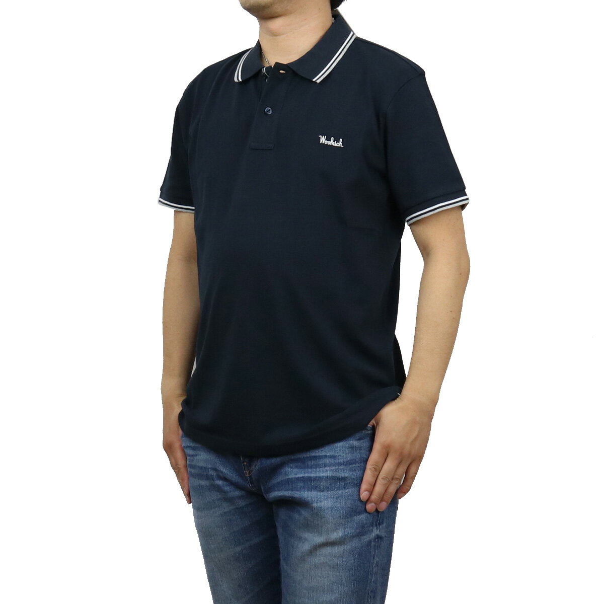 【夏SALE!!!】 ウールリッチ WOOLRICH メンズ−ポロシャツ WOPO0029MR　UT2144　3989 ネイビー系 polo-01 apparel-01 FS-04