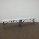 【送料無料!】 ダイニングベンチ ホワイト 折りたたみホワイトベンチ 180cm