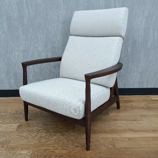 OKAMURA オカムラ ラウンジチェア ベージュ パーソナルチェア リビングチェア リクライニングチェア