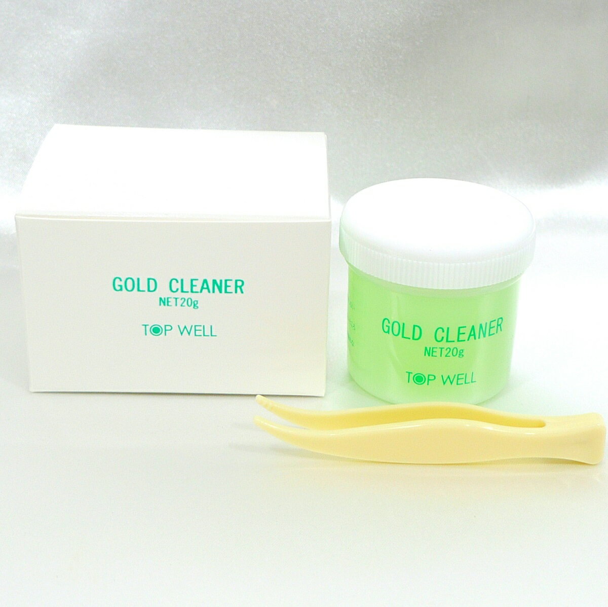 【レビューキャンペーン対象】 トップウェル 選べるクリーナー 20g シルバー ゴールド 銀用 金用 洗浄液 汚れ落とし ケア メンテナンス お手入れ ジュエリー磨き ピンセット付 TOP WELL 3