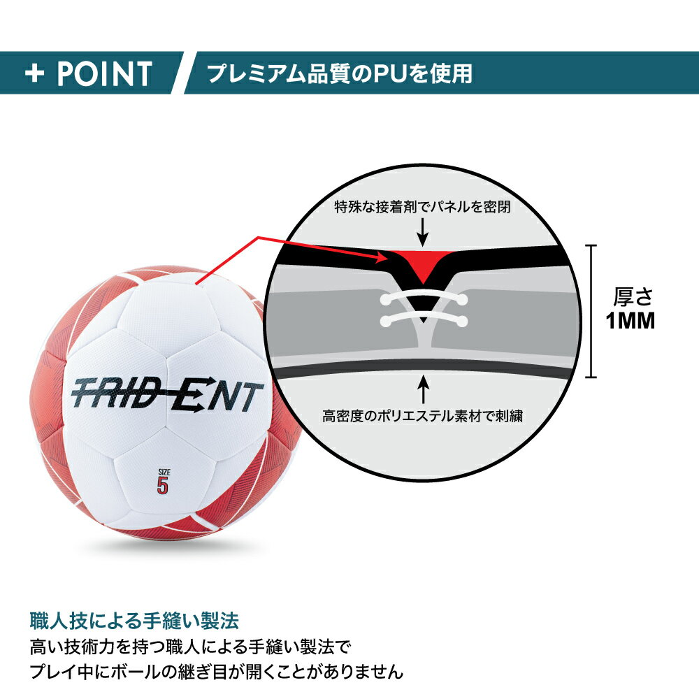 【試合球ボール12球セット＋収納バッグ＋空気入れ】Trident (トライデント) サッカーボール フットゴルフ 4号球5号球 社会人用ボール 大学生用ボール 高校生用ボール 小学生 ジュニア FIFAレベル ハイブリッドマッチボール MASTER HYBRID Match 練習球 試合球 グリーン