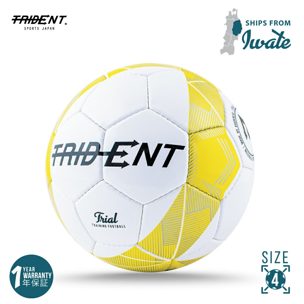 【ボール10球セット＋ボールバッグ＋空気入れ】Trident (トライデント) サッカーボール フットゴルフ 4号球 小学生 ジュニア 手縫いボール TRIAL HANDSTICHED TRAINING BALL フットボール 練習用 試合球 トレーニングボール 10歳 11歳 12歳 13歳 セット