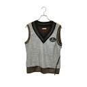 【中古】MARK&LONA マークアンドロナ ゴルフ 20AW サイドジップ ニット ベスト MLM-0C-AC01 44 グレー