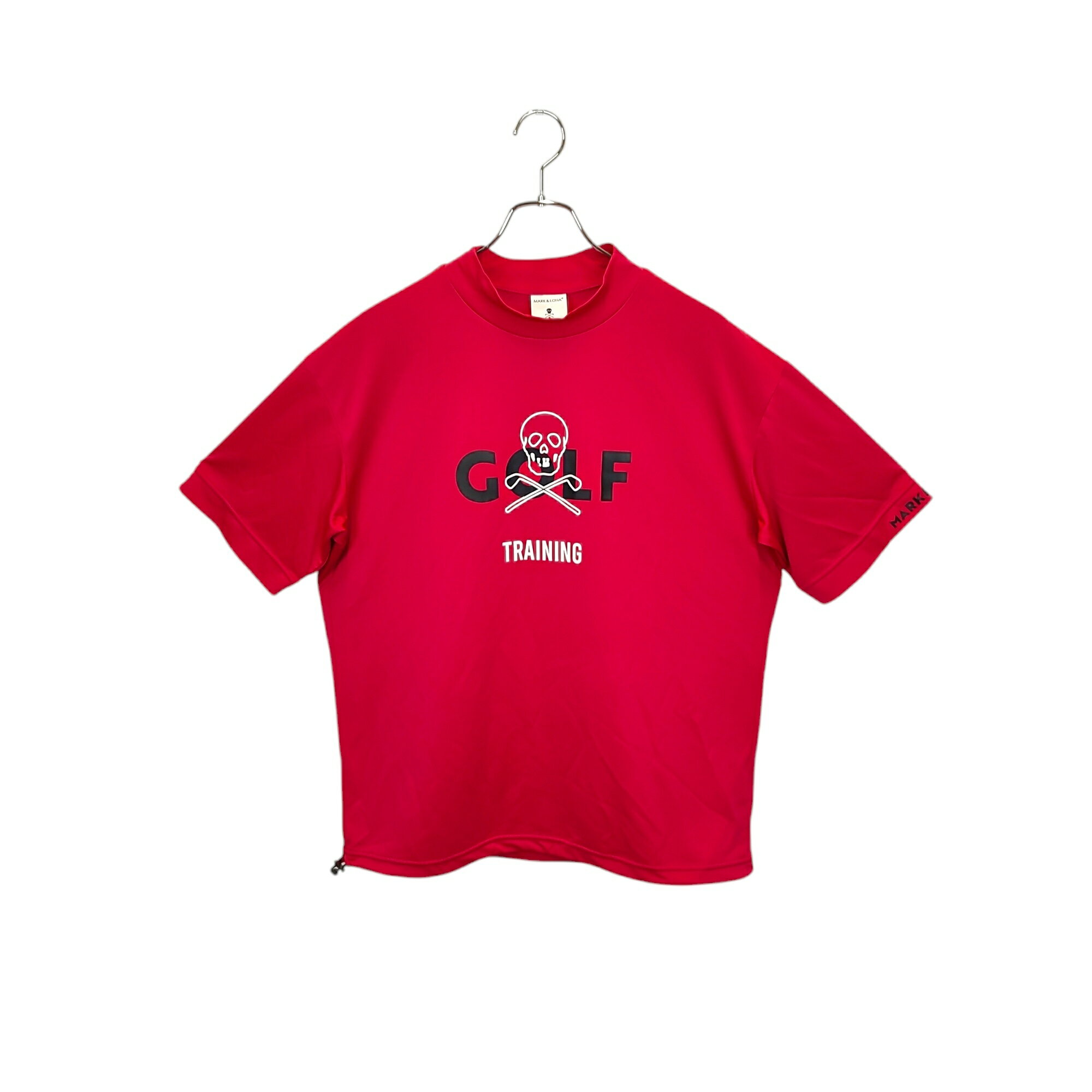 【中古】MARK＆LONA マークアンドロナ ゴルフ 22AW モックネック 半袖 シャツ MLM-2C-AA03 48 ピンク