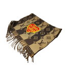 【中古】LOUIS VUITTON ルイ・ヴィトン ×NIGO エシャルプ モノグラム ストライプス カシミヤ マフラー OA1221 MP3257 F ブラウ...