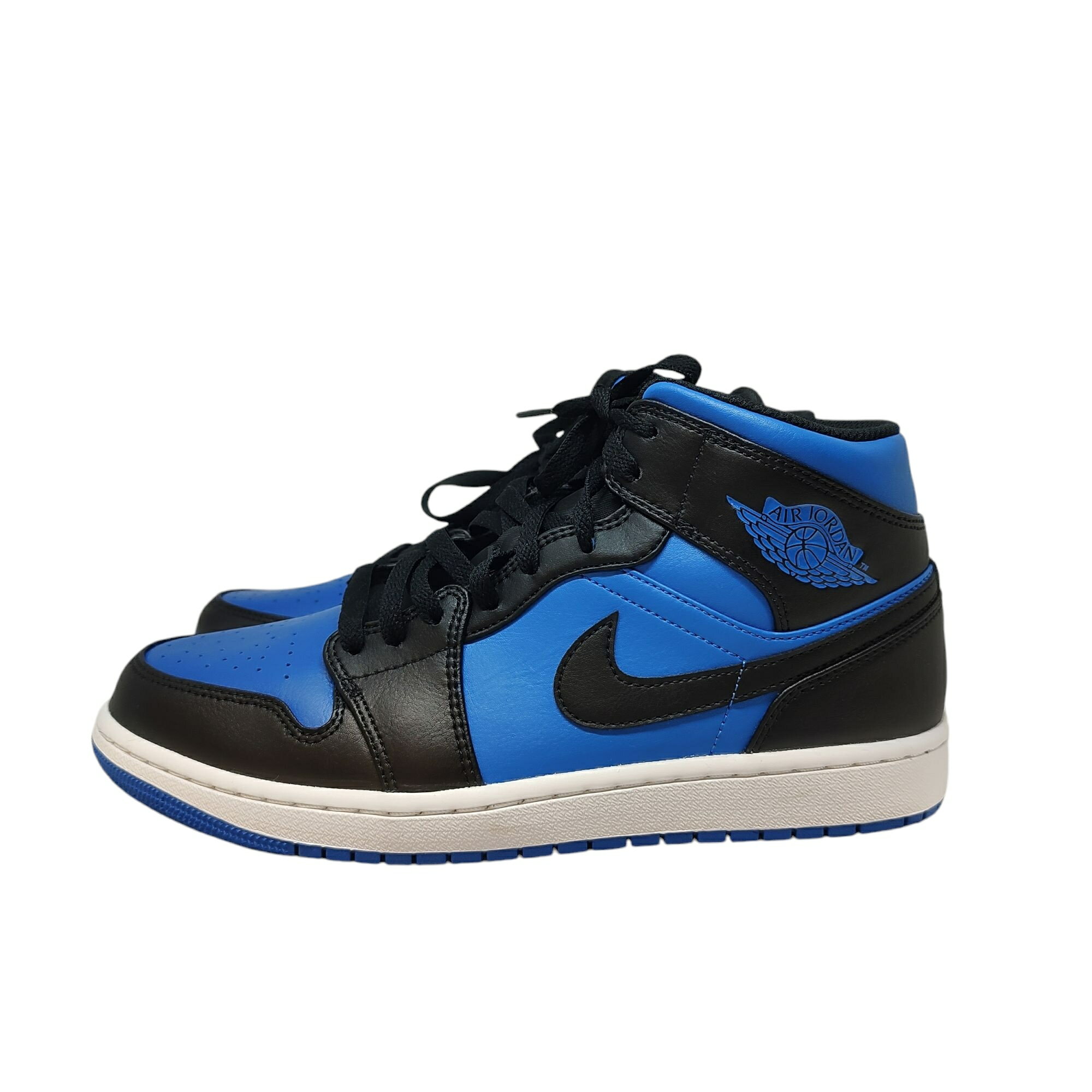 【中古】NIKE ナイキ Nike Air Jordan 1 Mid Black/White/Royal Blue DQ8426 042 27.5 ブルー×ブラック