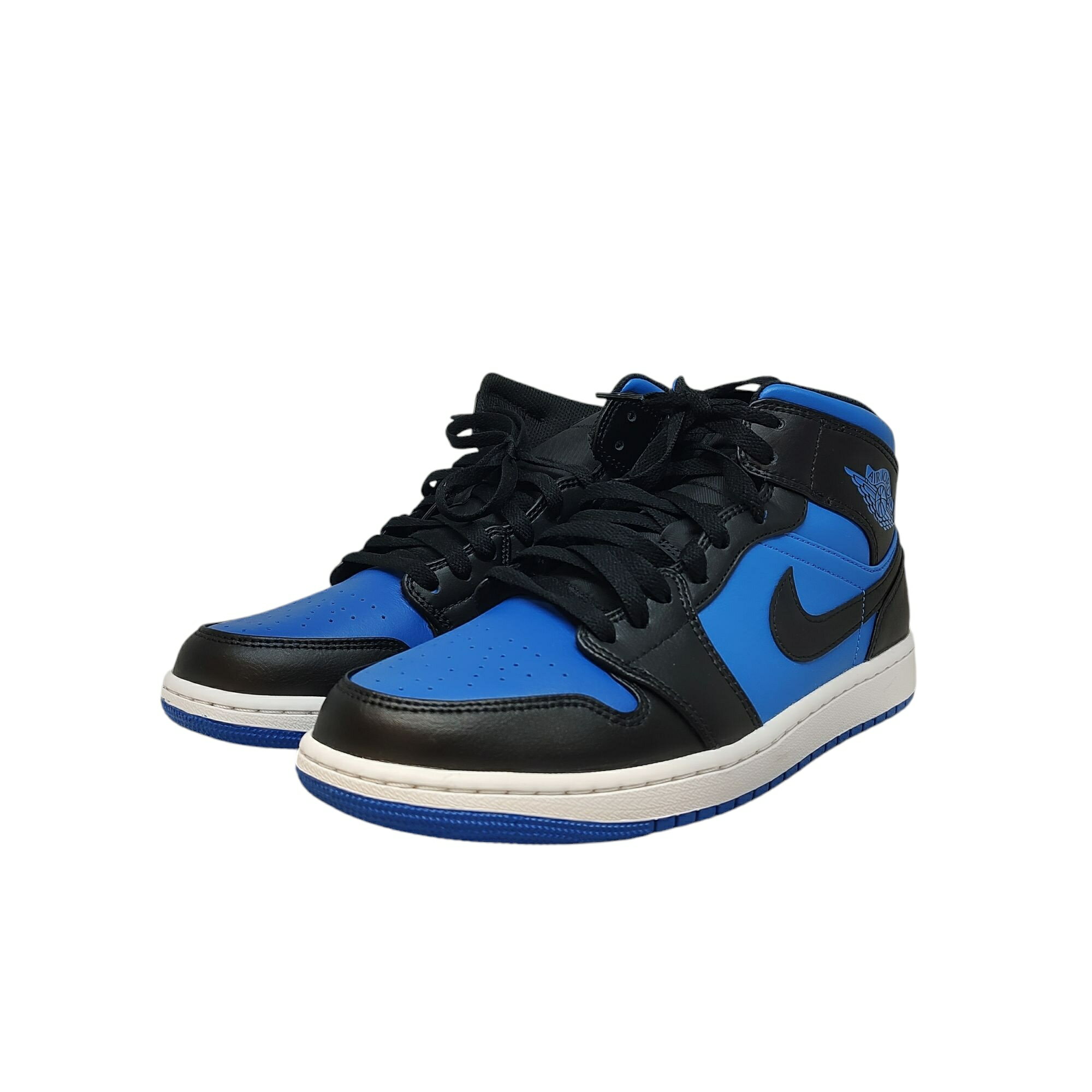 【中古】NIKE ナイキ Nike Air Jordan 1 Mid Black/White/Royal Blue DQ8426 042 27.5 ブルー×ブラック