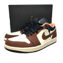 【中古】NIKE Air Jordan 1 Low SE Light Chocolate スニーカー DC6991 200 27 ブラウン
