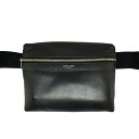 【中古】SAINT LAURENT PARIS サン ローラン パリ 20AW キャンバス レザー シティ ボディバッグ PLB634717 0520 F ブラ...
