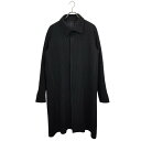【中古】HOMME PLISSE ISSEY MIYAKE オムプリッセ イッセイミヤケ プリーツ ステンカラー コート HP63FA003 3 ブラック