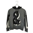 【中古】MARK&LONA マークアンドロナ ゴルフ 23AW AND Knit Hoodie ウール ニット パーカー MLW-3C-AB02 40 グレー/...