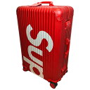 【中古】Supreme シュプリーム x RIMOWA リモワ 18SS Topas Multiwheel トパーズ マルチ ウィール キャリーケース 82L レッド