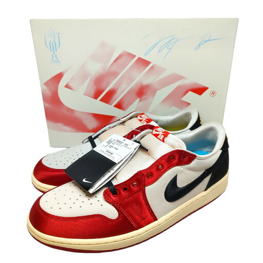 【中古】NIKE ナイキ Trophy Room×Air Jordan 1 Low OG Sail and Varsity Red スニーカー FN0432-100 28.5 レッド系 【中古】NIKE ナイキ Trophy Room×Air Jordan 1 Low OG Sail and Varsity Red スニーカー FN0432-100 28.5 レッド系