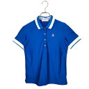 【中古】MARK&LONA マークアンドロナ ゴルフ S/S POLO 半袖 ポロシャツ MLW-18S-P11 M ブルー