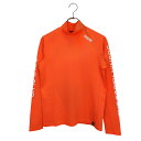 【中古】TFW49 ティーエフダブリュー ゴルフ 21AW MOCNECK L/S モックネック 長袖 Tシャツ T102120008 S オレンジ