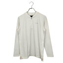 【中古】BRIEFING GOLF ブリーフィングゴルフ ハーフジップ 長袖 Tシャツ BRG193M07 S ホワイト
