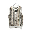【中古】1PIU1UGUALE3 GOLF ウノピゥウノウグァーレトレ ゴルフ COOGI VEST 総柄 ニット ベスト GRK069 COT407 4 グレー系