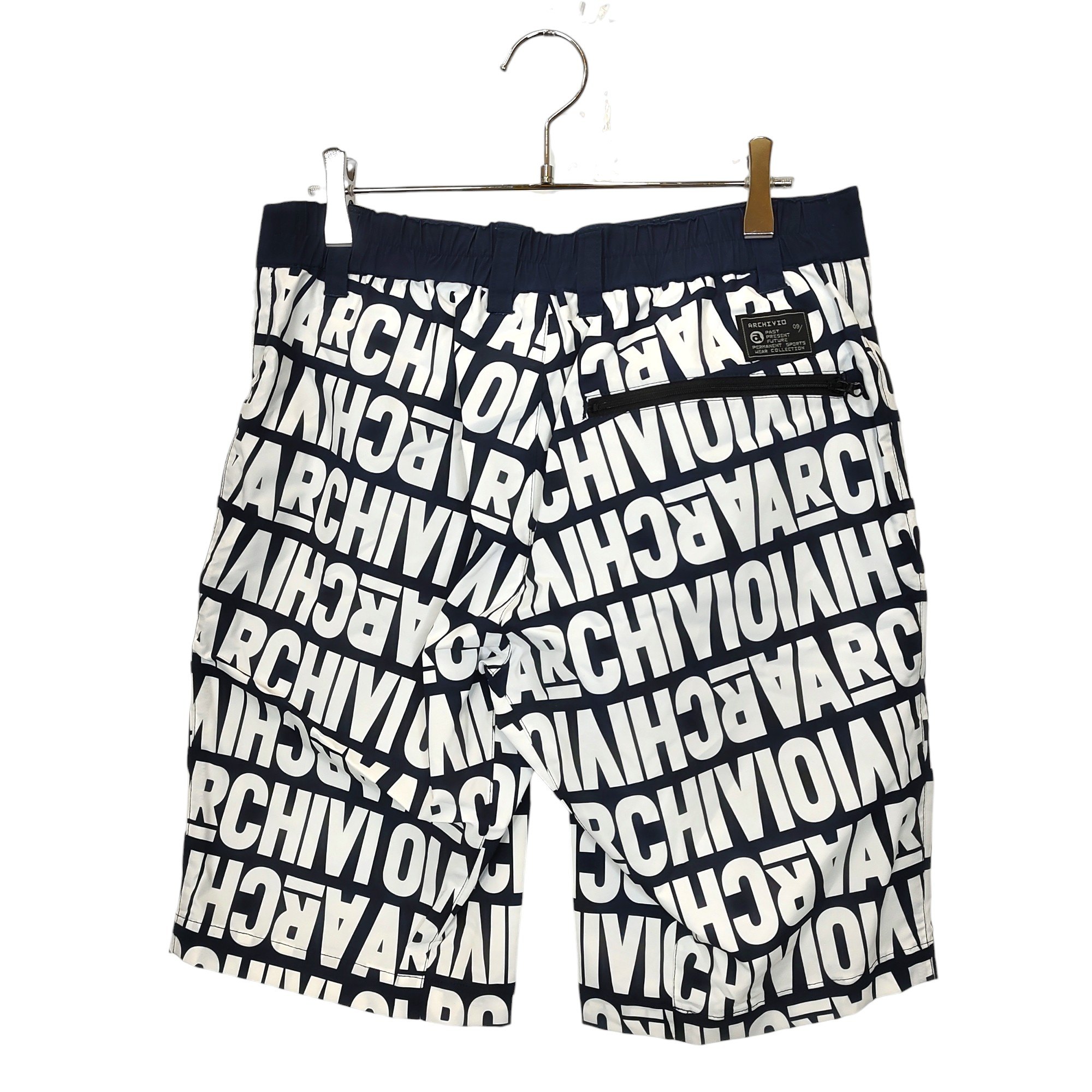 【中古】Archivio アルチビオ 総柄 ショート パンツ A067209 46 ネイビー/ホワイト