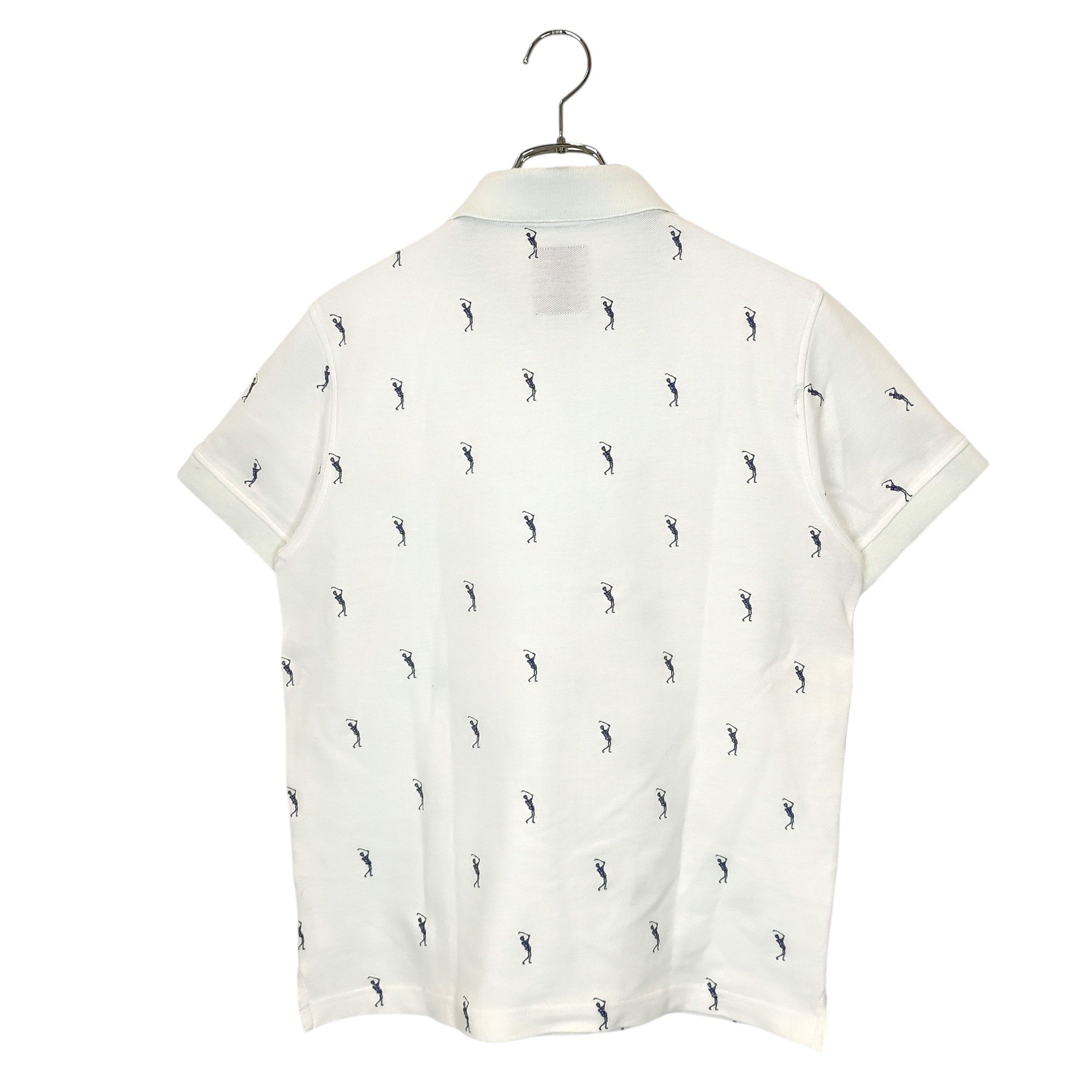 【中古】MARK＆LONA マークアンドロナ ゴルフ 総柄 半袖 ポロシャツ ML-13S-PL04A L ホワイト