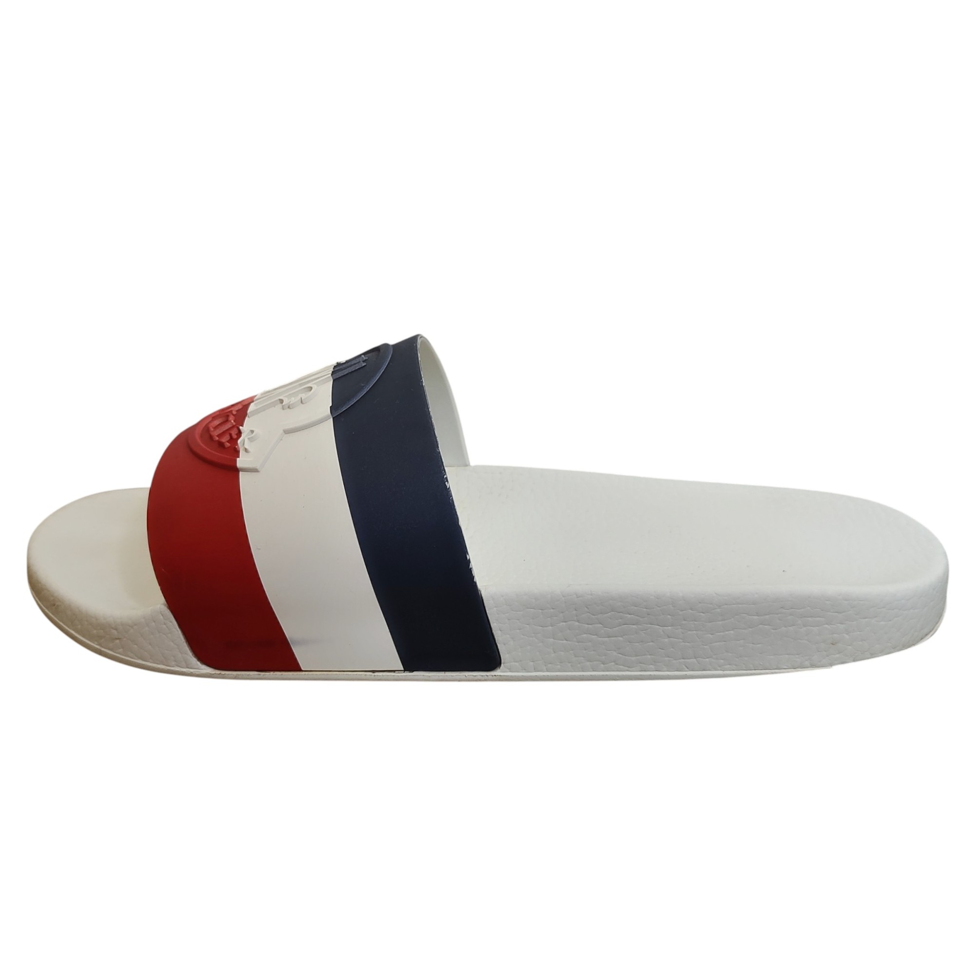 ����š�MONCLER ��󥯥졼�� Tricolor Logo ������� 44 �ۥ磻�ȡߥͥ��ӡ��ߥ�å� ���