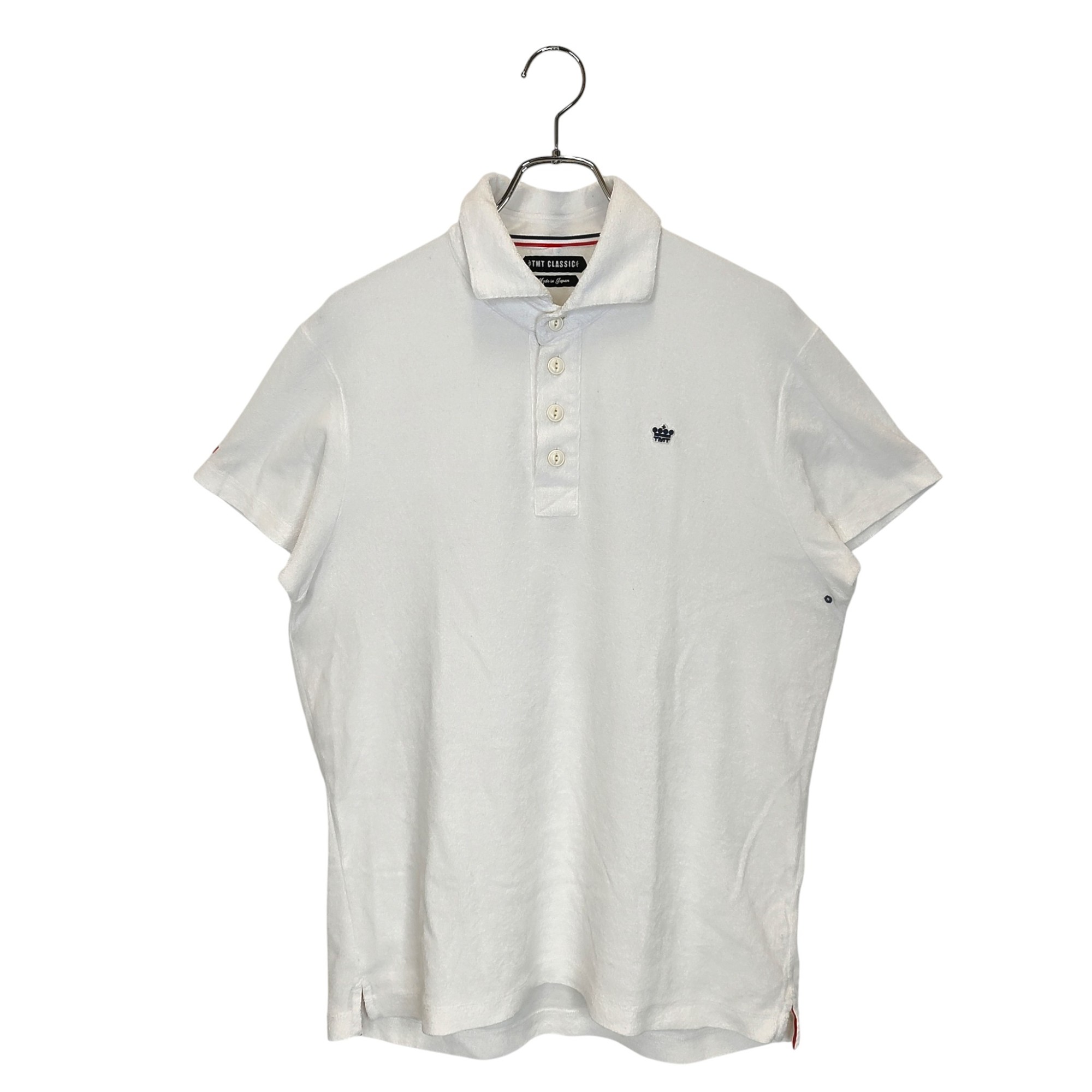 【中古】TMT ティーエムティー CLASSIC ソフト パイル ポロシャツ TCS-S22CL01 XL ホワイト メンズ