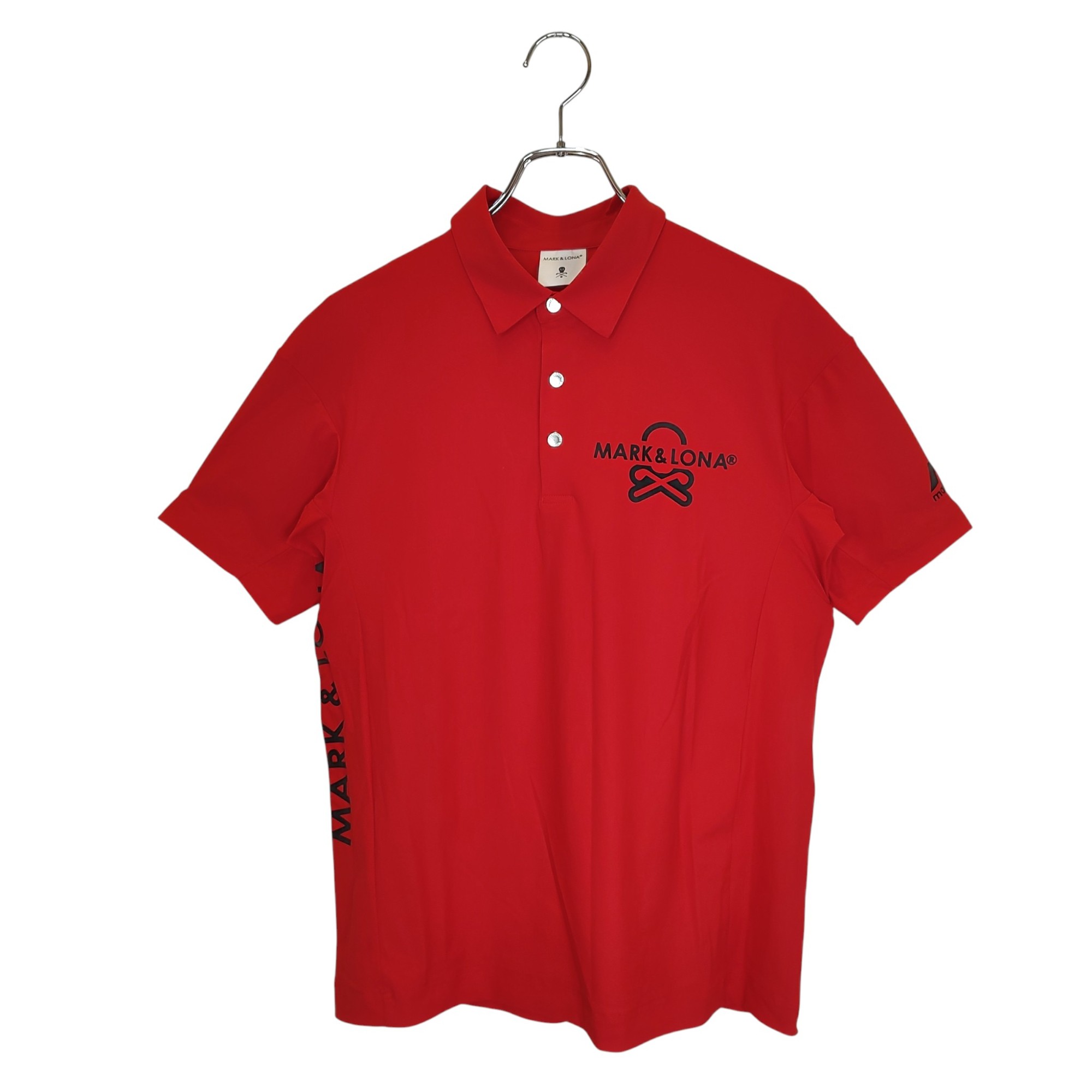 樂天商城 - 【中古】MARK＆LONA マークアンドロナ ゴルフ 25SS Option Performance Polo 高機能素材 半袖 ポロシャツ MLM-5A-AP01 44 レッド メンズ