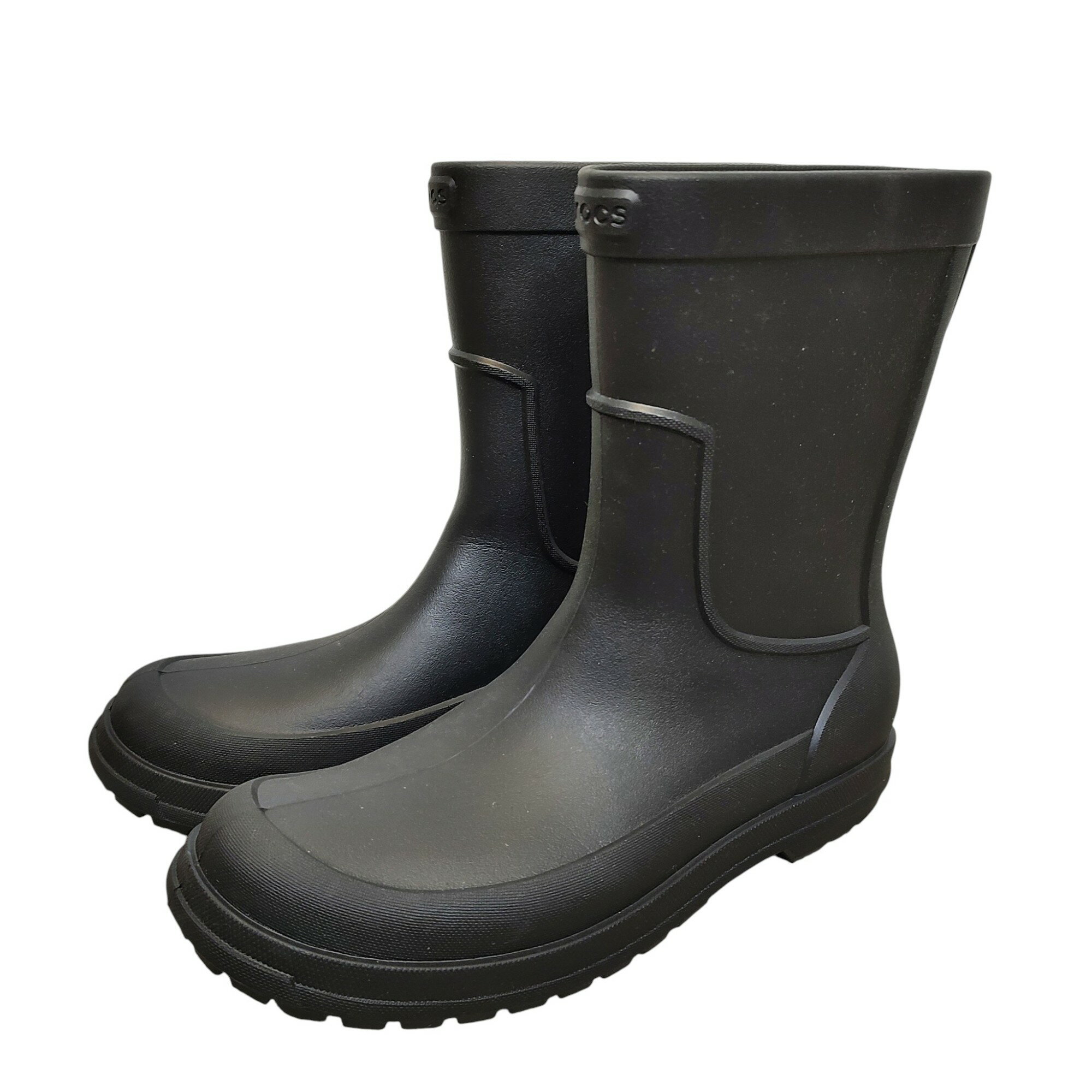 【中古】crocs クロックス AllCast Rain Boot オールキャスト レインブーツ 204862 M ブラック