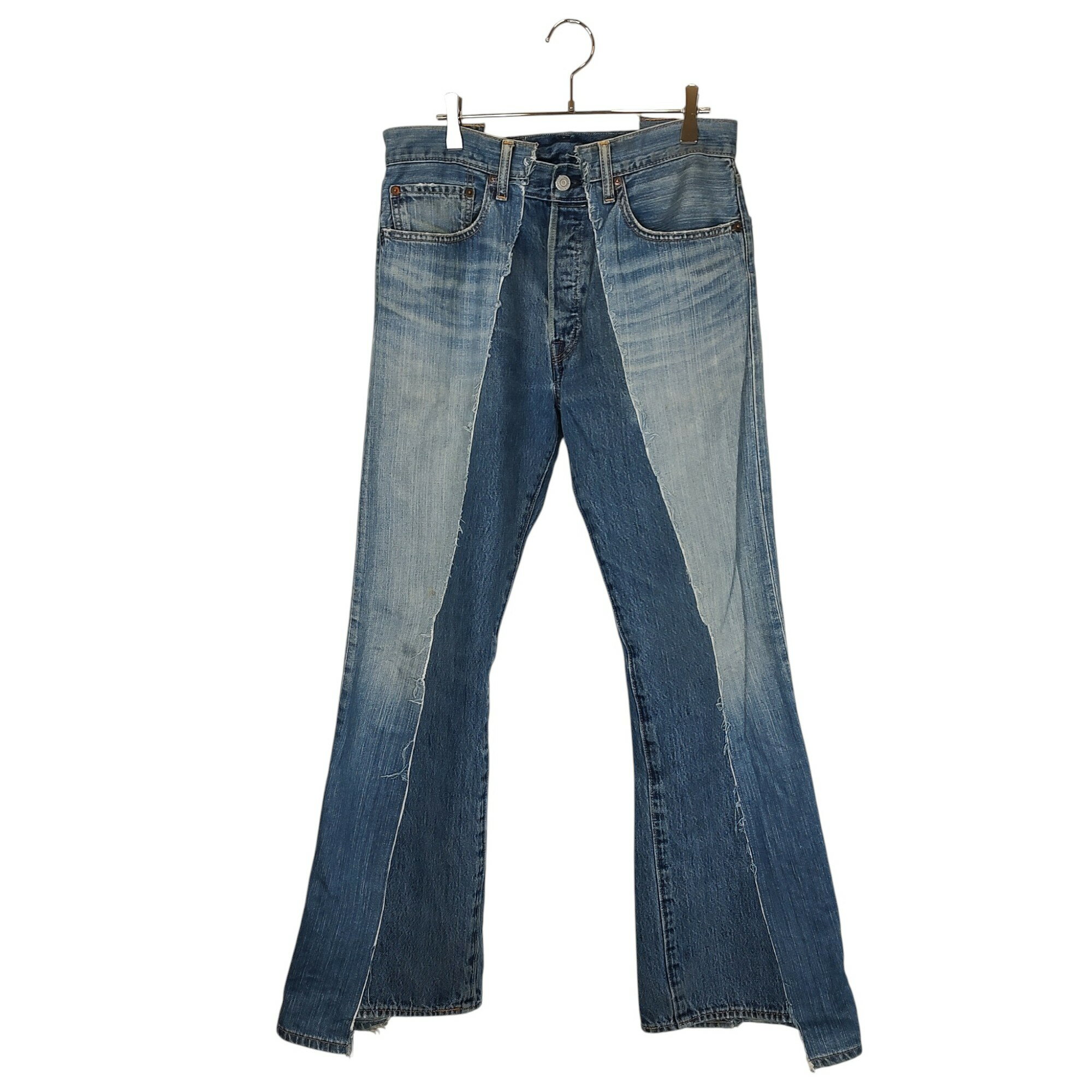【中古】OLD PARK オールドパーク LEVI’S リーバイス リメイク 再構築 フレア デニムパンツ M インディゴ メンズ