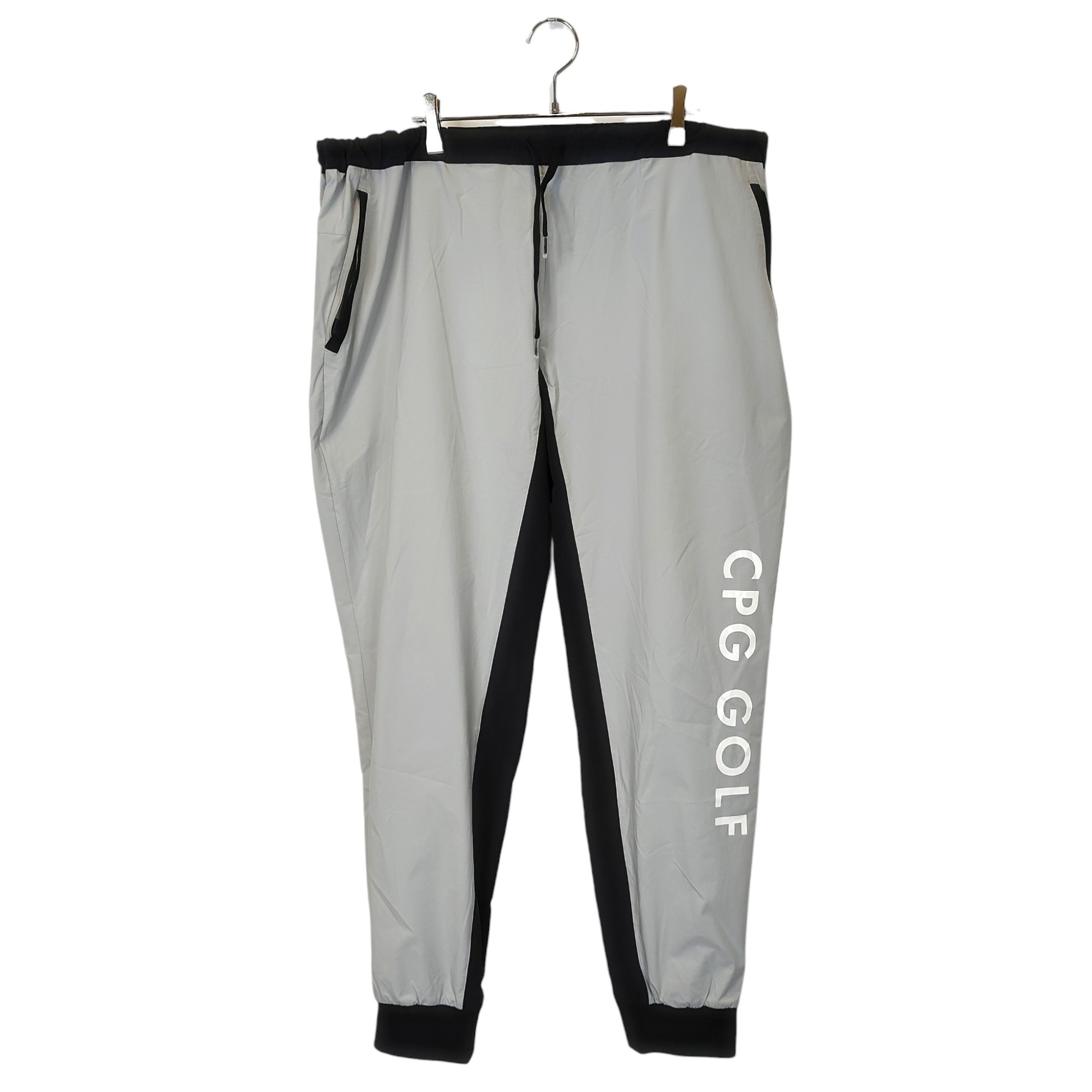 【中古】CPG GOLF シーピージーゴルフ 24SS ストレッチ タフタ トラックパンツ 2105-24121 5 グレー×ブラック メンズ