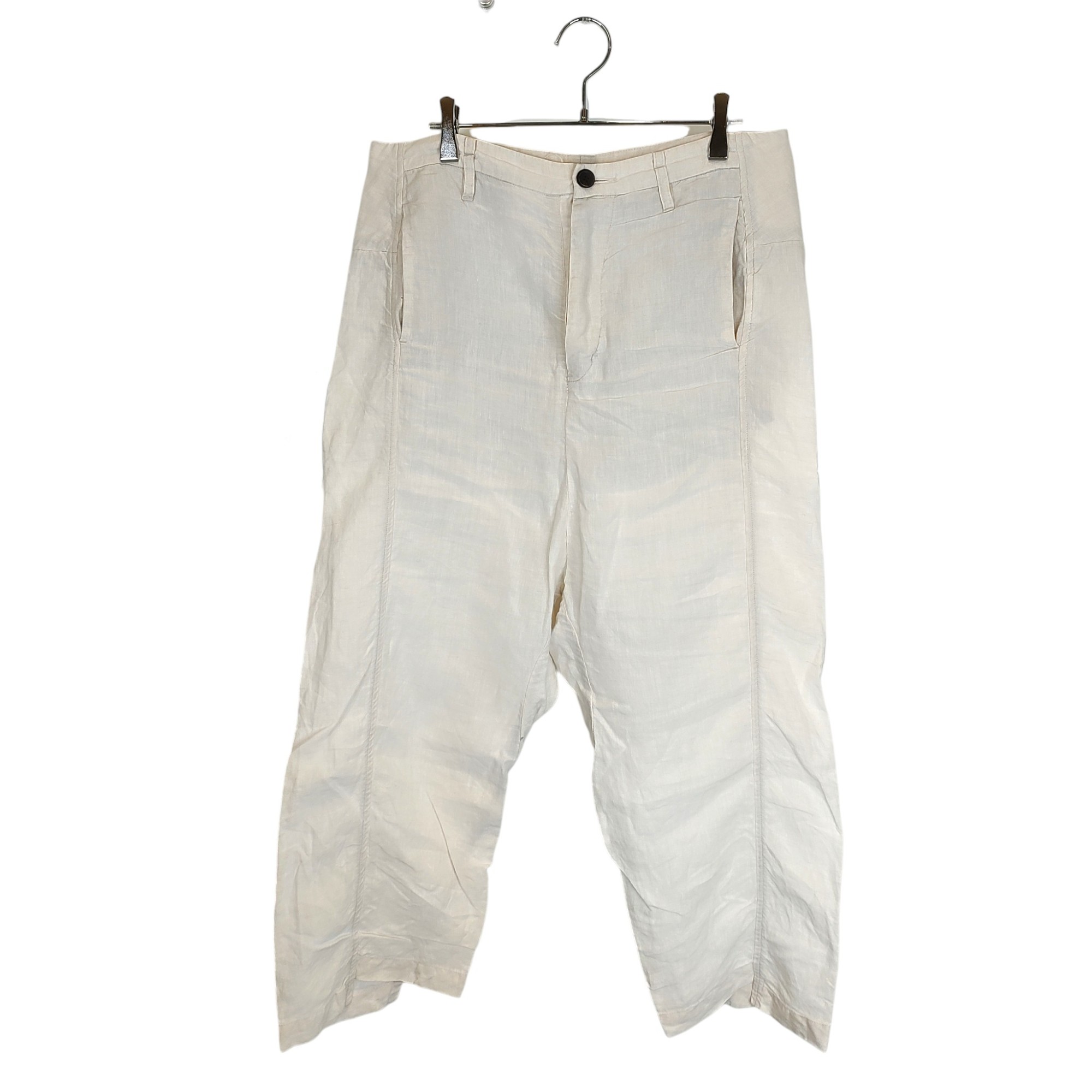 【中古】individual sentiments インディヴィジュアルセンチメンツ リネン パンツ PA68L L13 0 ホワイト系 メンズ