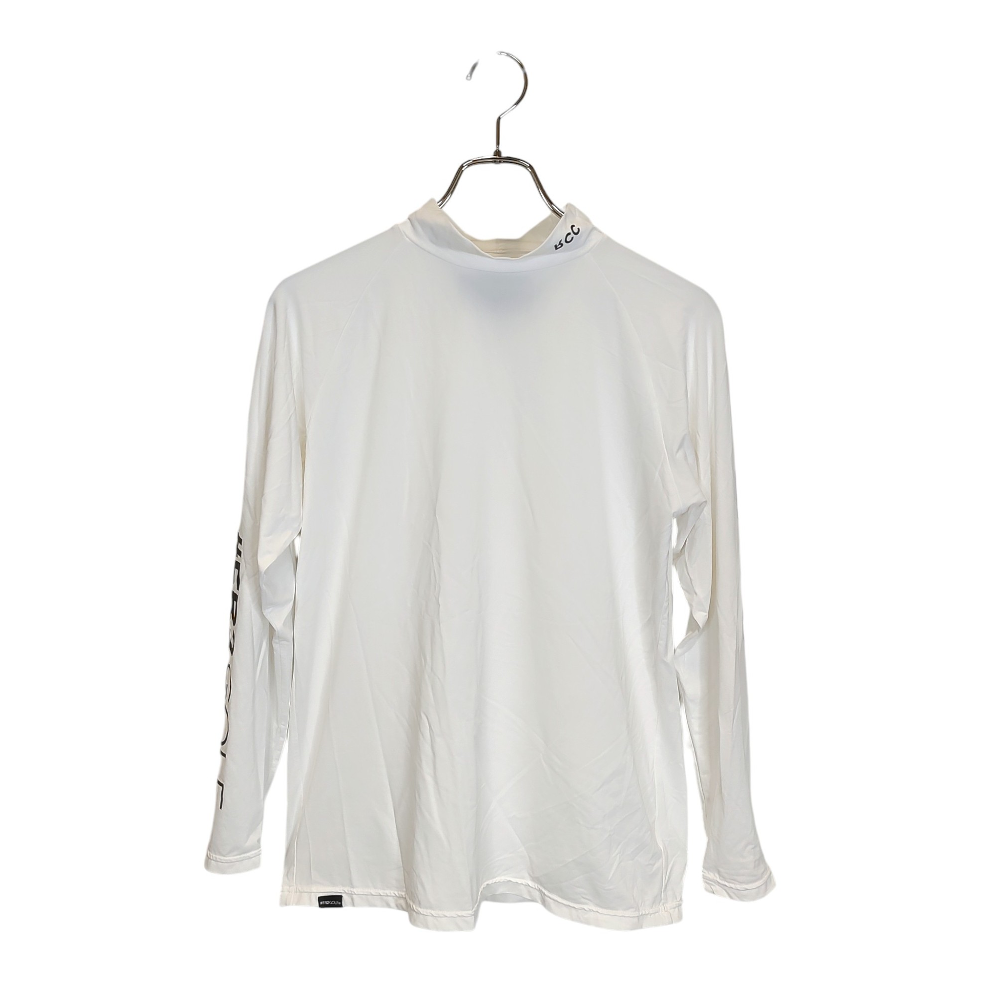 【中古】FR2 エフアールツー GOLF Rabbits country Club モックネック 長袖 Tシャツ M ホワイト メンズ