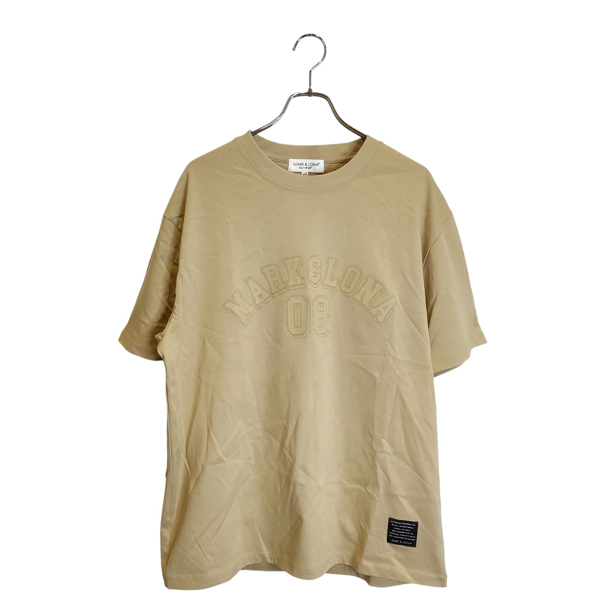 樂天商城 - 【中古】MARK&LONA マークアンドロナ ゴルフ 25AW GENERALコレクション Essential 08 Lounge Tee 半袖 Tシャツ MLM-5C-AA06 48 ベージュ メンズ